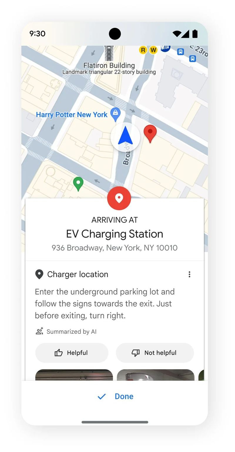 Google Карты подскажут дорогу к лучшим зарядным станциям для электромобилей