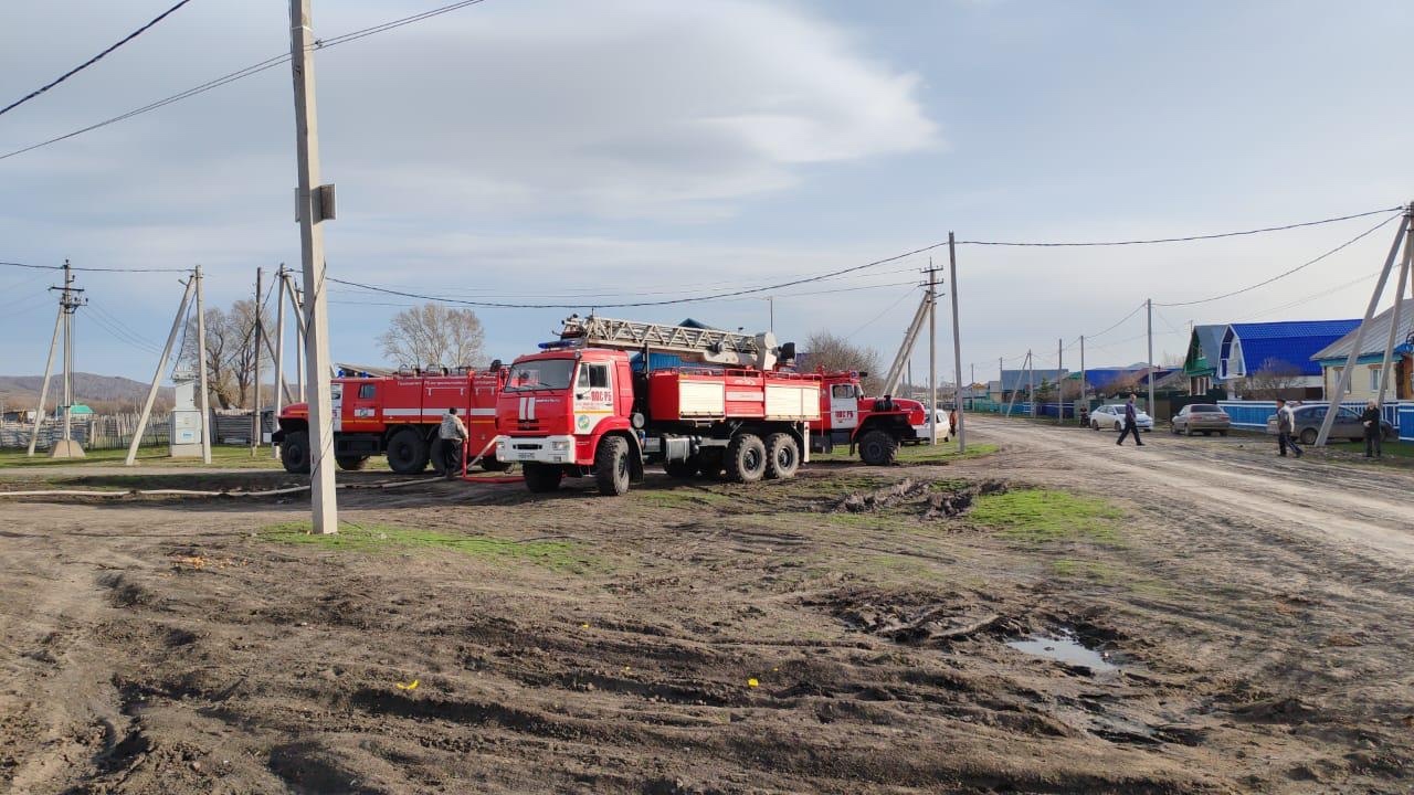 В деревне Башкирии произошел пожар в магазине и медицинском пункте
